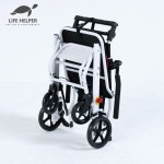 LH-L1 휠체어 여행용 휴대용 접이식 경량 어르신 환자 노인 실내외 전체접힘 수납 기내용 : 라이프헬퍼코리아
