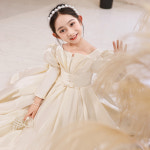 여아 아이보리 드레스 여자아이 연주회 발표회 콩쿨 초등학생 : BLUE KONG
