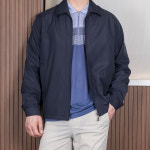 고급 중년 남성 간절기 심플 베이직 솔리드 신사 점퍼 457 : 중년의품격