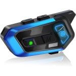 TNICER 모터사이클 블루투스 헤드셋 T3X 헬멧 1000m 8-Way 더 통화 소음 감소 3가지 효과 범용 페어링1팩 : 유니나인라벨