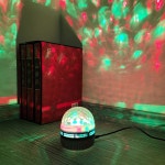 작은노래방미러볼 회전 디스코 파티 LED 미니 USB : 이조마트