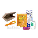 보건소 치매안심센터 홍보물품 치매케어세트 2호 (KF94 마스크, 요일약통, 손가락 마사지기 외) : 제이온월드