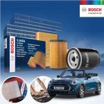 카쎈팩토리 미니 쿠퍼 컨버터블S (F57) 3세대 (B46) 가솔린 보쉬 엔진 오일필터 에어크리너 2종세트 5L 필요 S0360+S7277 KPT-5561577... 