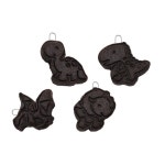 어린이 천연클레이DIY 과학실습 커피분말 점토키링만들기 4개 수업용 예술 : 해구샵