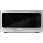 스마트 센서가 장착된 코스모 COSBIM22SSB 카운터탑 전자레인지 터치 프리셋 1200W 2.2cu.ft. 용량 24인치 스테인리스 스틸 : 베르24