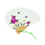 복지센터 여름만들기 누름꽃붙이기 조개모양 미니부채만들기 (10인세트) : 모아마켓77