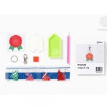 카네이션 만들기 재료 보석십자수 비즈 키링 어린이집 유치원 학교 어버이날 : 미니미니 선물가게