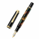 펠리칸 만년필 M600 아트 컬렉션 금장 한정판 글라우코 캄본 : 이리듐