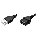USB 2.0 연장 케이블 0.5m 암수 컴퓨터 키보드 마우스 무선랜 pc 선 : 깨비네쇼핑