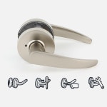 밀레 문고리 열쇠형 방문 손잡이 고리 도어 문손잡이 사무실 : 두치와 모모마켓