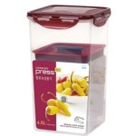 유리밀폐용기 발효숙성 보관 정리 사각밀폐용기 김장용 락앤락 김치통 스텐밀폐용기 플라스틱밀폐용기 반찬용기 대용량 4L : 소랑샵