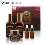 3W CLINIC 프리미엄 플라센타 여성 3종 SET 스킨케어 기초 세트 보습 화장품 : 영일메드