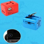 여행용 칼라 멀티 USB 아답터 플러그 해외여행용 멀티탭 4컬러 : 아무나사게
