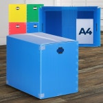 이사 정리정돈 내구성 PP소재 이사박스 이사짐박스 수납함 포장박스 수납정리함 적재용박스 택배상자 : 보리네스토어