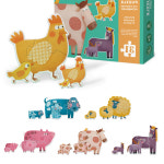 쉬운 돌아기 엄마 농장동물 네조각 첫퍼즐 소근육발달 : 바이풀샵