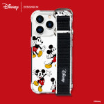 디자인스킨 아이폰15 프로 디즈니 스포티 스트랩 케이스-미키패턴/미키 마우스 : DESIGNSKIN