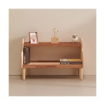 H6871 고무나무 2단 선반 책장 772 1color : 명가리빙