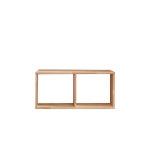H6892 고무나무 1단 2칸 중블럭 책장 1color : 명가리빙