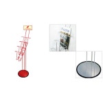 4단 빨간색 마트 박람회 아파트홍보관 전시스탠드 광고 정리대 : 두치와 모모