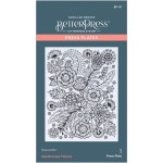 Spellbinders 레터프레스 기계 스펠바인더 만화경 꽃 더 나은 프레스 플레이트 금속 : 더자주