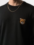 모스키노 남성 베어 자수 크루넥 블랙 니트 J0902 2002 0555 : Pitti Milan