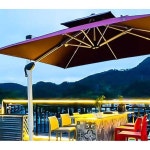 테라스파라솔 야외용 정원 라운지 커피숍 상가 펜션 카키+130kg+2.2m 사각 물탱크+바퀴 : 카인드 돌핀 스토어