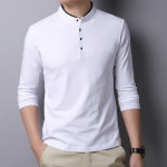 EAMT 남자 칼라넥 스웨터 패션 슬림 긴팔 이너 티셔츠 가을겨울 단색 EUNG4 : 응암마트17