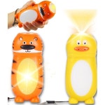 키즈 손전등과 랜턴 2in1 LED 캠핑 야간등 헤드램프보다 우수 장비 필수품 Tiger and Duck (2-pack) : 세븐디젤몰