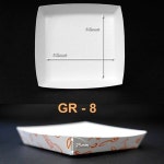 종이트레이 GR-8번 떡접시 사각종이접시 1200개 : 레디포