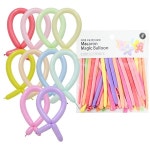 (파티클럽) 마카롱 요술풍선 랜덤혼합 28개입 (1팩) : 모닝오피스