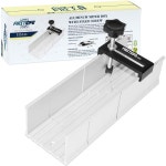 FIRSTINFO H5441 Metal Aluminum Miter Box 9.8인치 Mitre 손톱용 수동톱용 고정 나사가 달린 절단 각도 3개 Mini Hand Plane Set... 