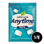 롯데 애니타임 민트, 92g, 5개 : 이티마트