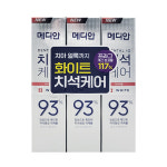 메디안 치석 화이트 치약 93% (120gx3개) : 본대로