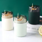 원터치 이쑤시개통 자동 이쑤시개 디스펜서 케이스 요지통 : 노리스아웃도어