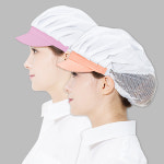 위생모자 haccp 백색 반망사 천 위생모 식품회사 식당 주방 모자 조리모 요리사 조리 : 오렌지가운