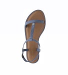 TOMMY HILFIGER 타미힐피거 여성 블루 스웨이드 스트랩 샌들 J1285ENNIFER 25B : 아카이브.