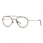 [THOM BROWNE] 톰브라운 공용 안경 티타늄 투브릿지 유니크 TB-109-C-GLD-NVY-53 : 페이스플러스