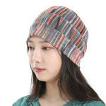 H4306 무지개 비니 모자 두건 : 색동호박