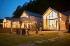 캐노피 천막 몽골텐트 가제보 방수 행사용 그늘막 테라스 농막 3x3 : 심플앤