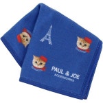Paul & Joe 폴앤조 액세서리 107167-0004-01 여성용 손수건 (블루) 스마트폰 안경 닦개 미니 극세사 7.9인치(20cm) 179246 : 호라차