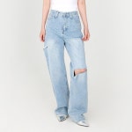 닷이프 여성용 라이프 찢청 데님 팬츠 P24SS1-A0370 : 닷이프