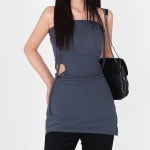 닷이프 홀 트임 미니 원피스 T24SS1-A0283 : 닷이프