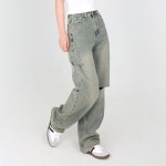 닷이프 여성용 라이프 찢청 데님 팬츠 P24SS1-A0370 : 닷이프