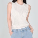 닷이프 여성용 통기성 카밀 린넨 나시 T24SS1-A0383 : 닷이프