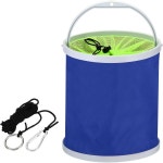 파티킬 낚시용 물통 청소용 접이식 캠핑용 세차용 11L 블루 : 구해나라5호점