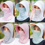 여성 썬캡 모자 여름 자외선차단 얼굴가리개 농부 농사 등산 : 세 세 세