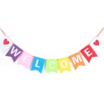 웰컴 파티 가랜드 WELCOME 장식 입구 입학식 환영 배너 : 꿀벌삼형제2