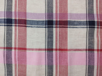 린넨 원단 린넨천 면마 혼방 트윌 플레이드 체크 원단 4213 : 더린넨랩