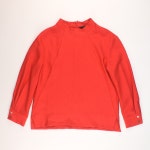 발렌시아 레드 레이온혼방 긴팔 블라우스 66 여성 : 빈티지테크