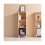 H6365 3단 3칸 고무나무 책장 1color : 명가리빙